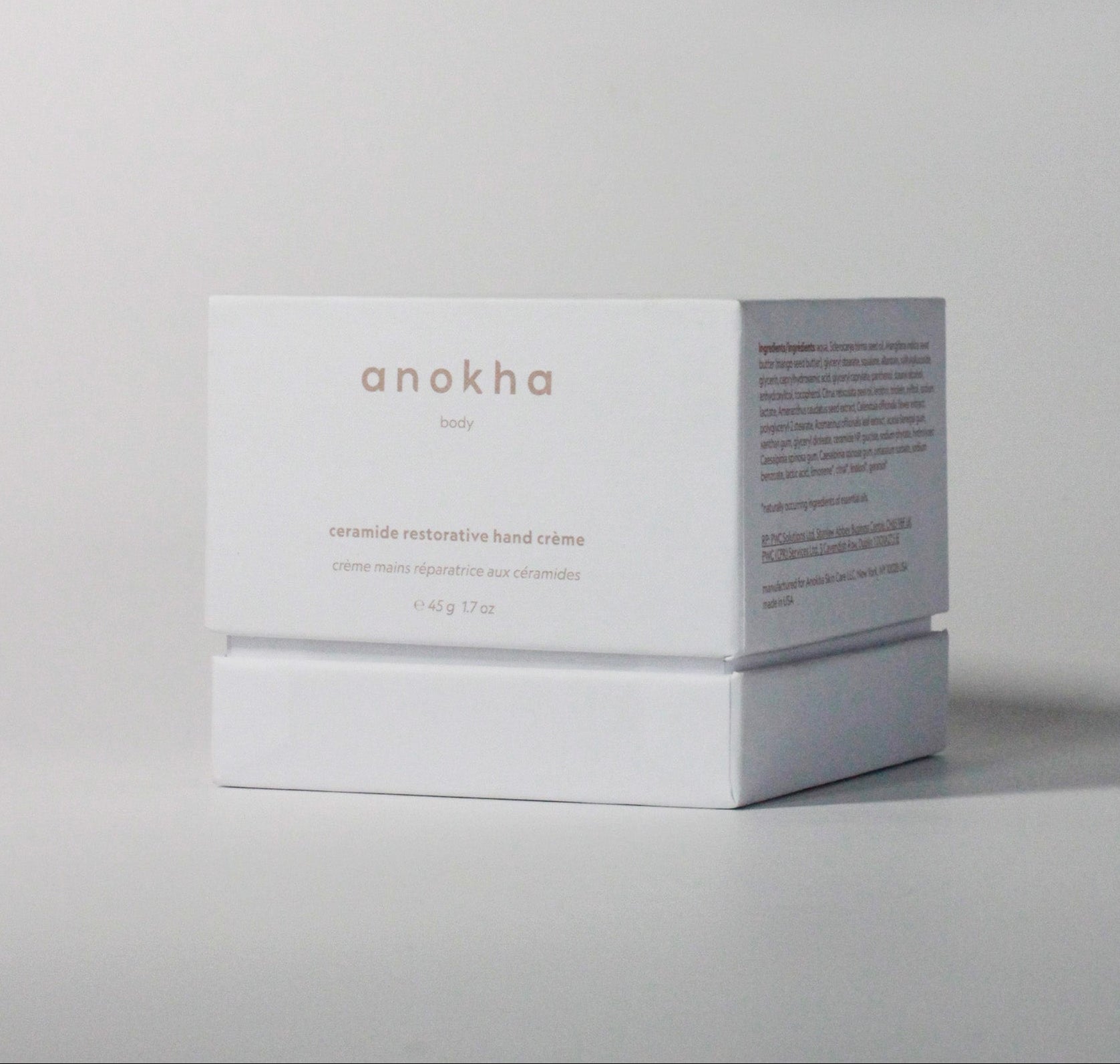 Anokha product packaging on a light gray background