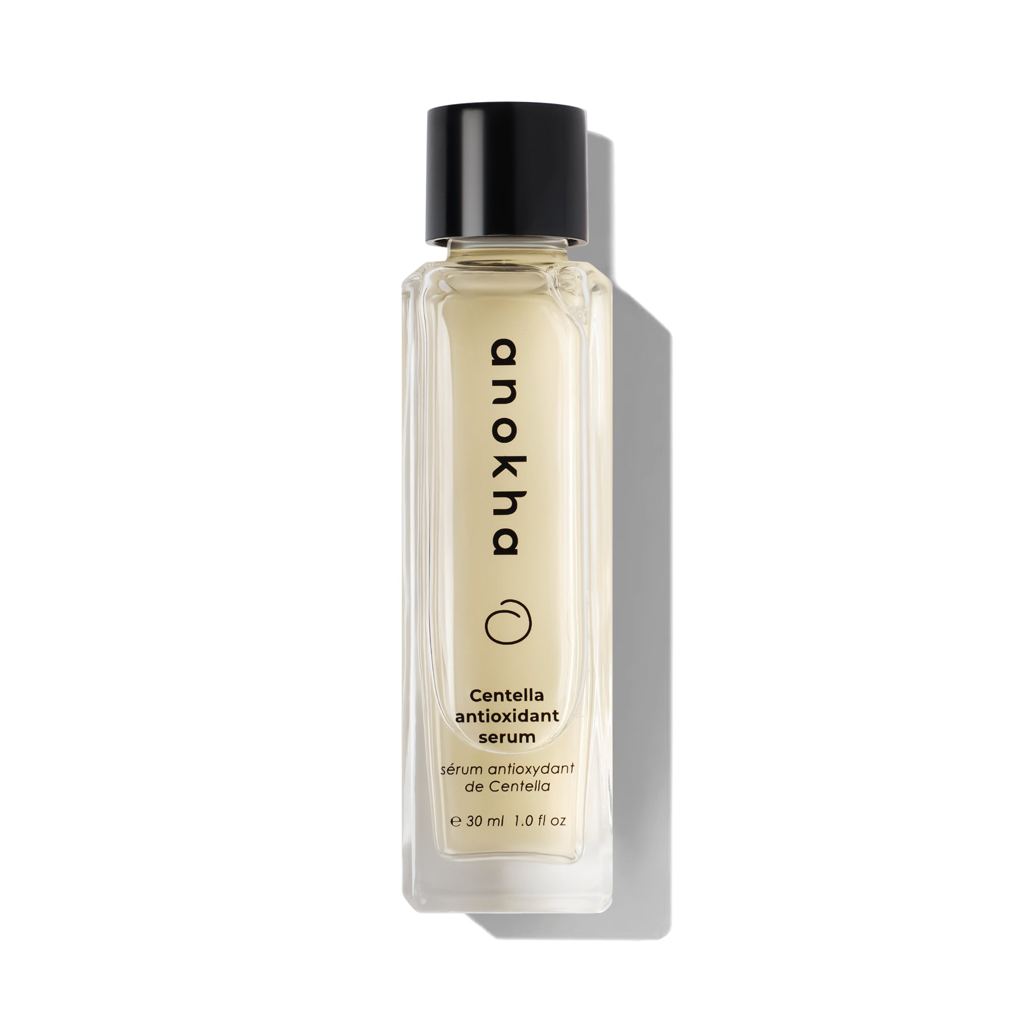 Anokha Centella antioxidant serum bottle on a white background